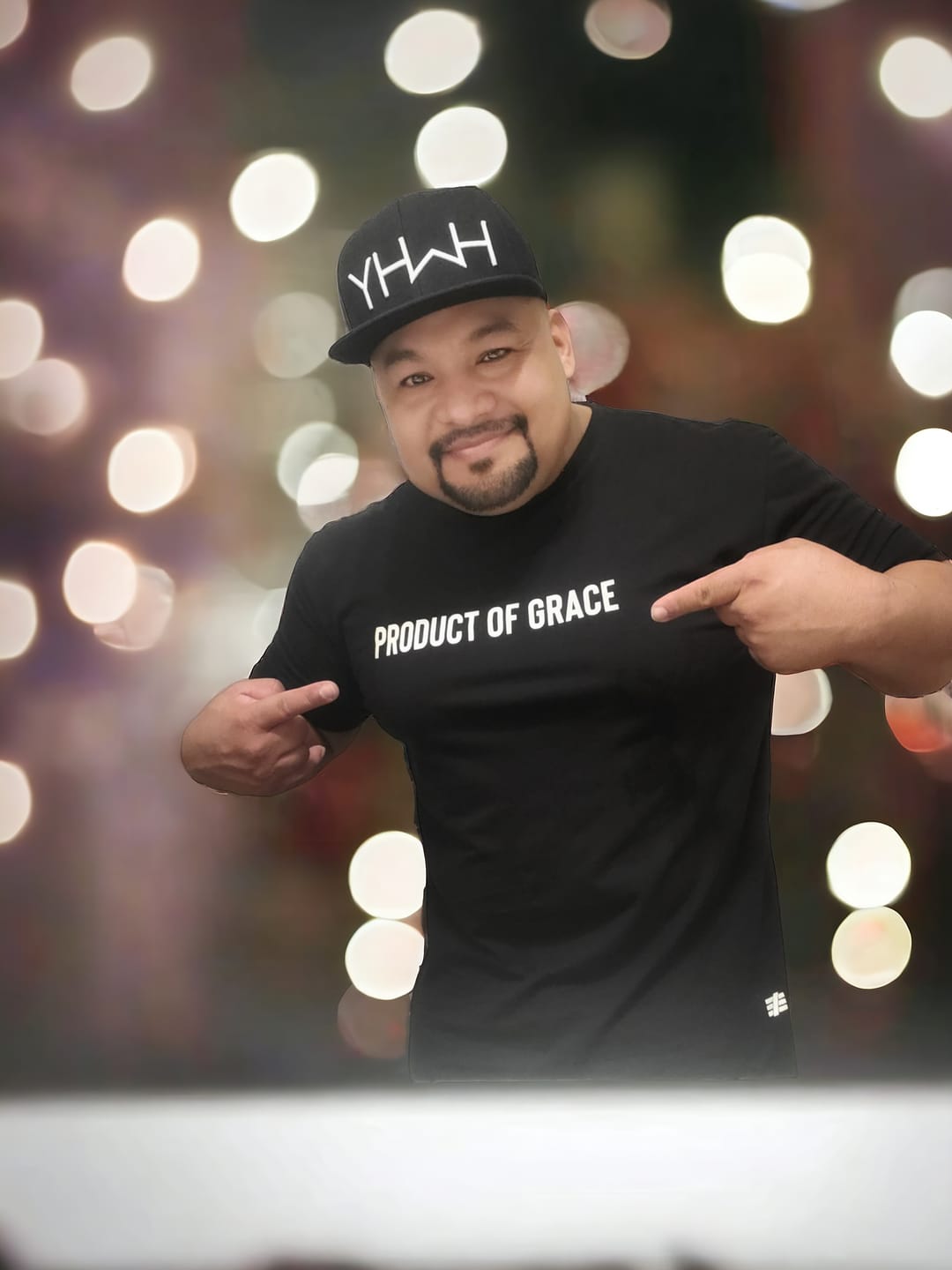 Customer photo review of YHWH Snapback - Black