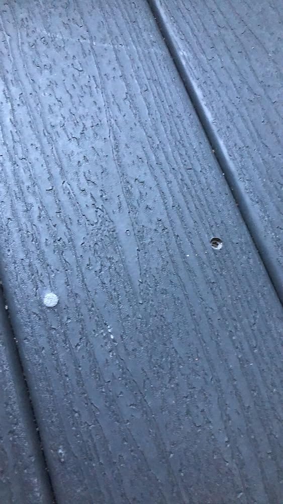 Customer photo review of Simpson Strong-Tie TRX20PG 20 SF Coverage Pebble Gray Composite Trex Deck-Drive DCU Screw Plugs, 75/Box
