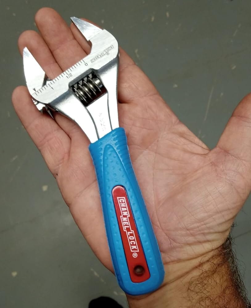 Customer photo review of Channellock 8WCB 8 in. Chrome/Nickel Finish Steel Adjustable Wrench