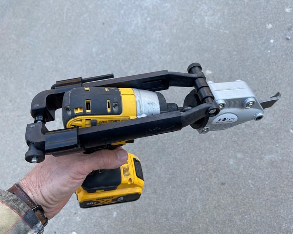 Customer photo review of Malco TSCM Corrugated Metal Turbo Shear Attachment
