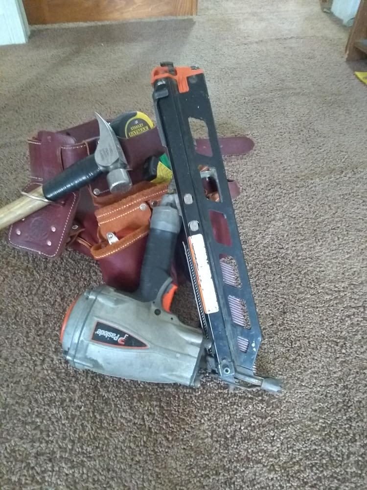 Customer photo review of Paslode Reconditioned Pneumatic Framing Nailer, 501000 PowerMaster, Air Compressor Powered, Factory Refurbished