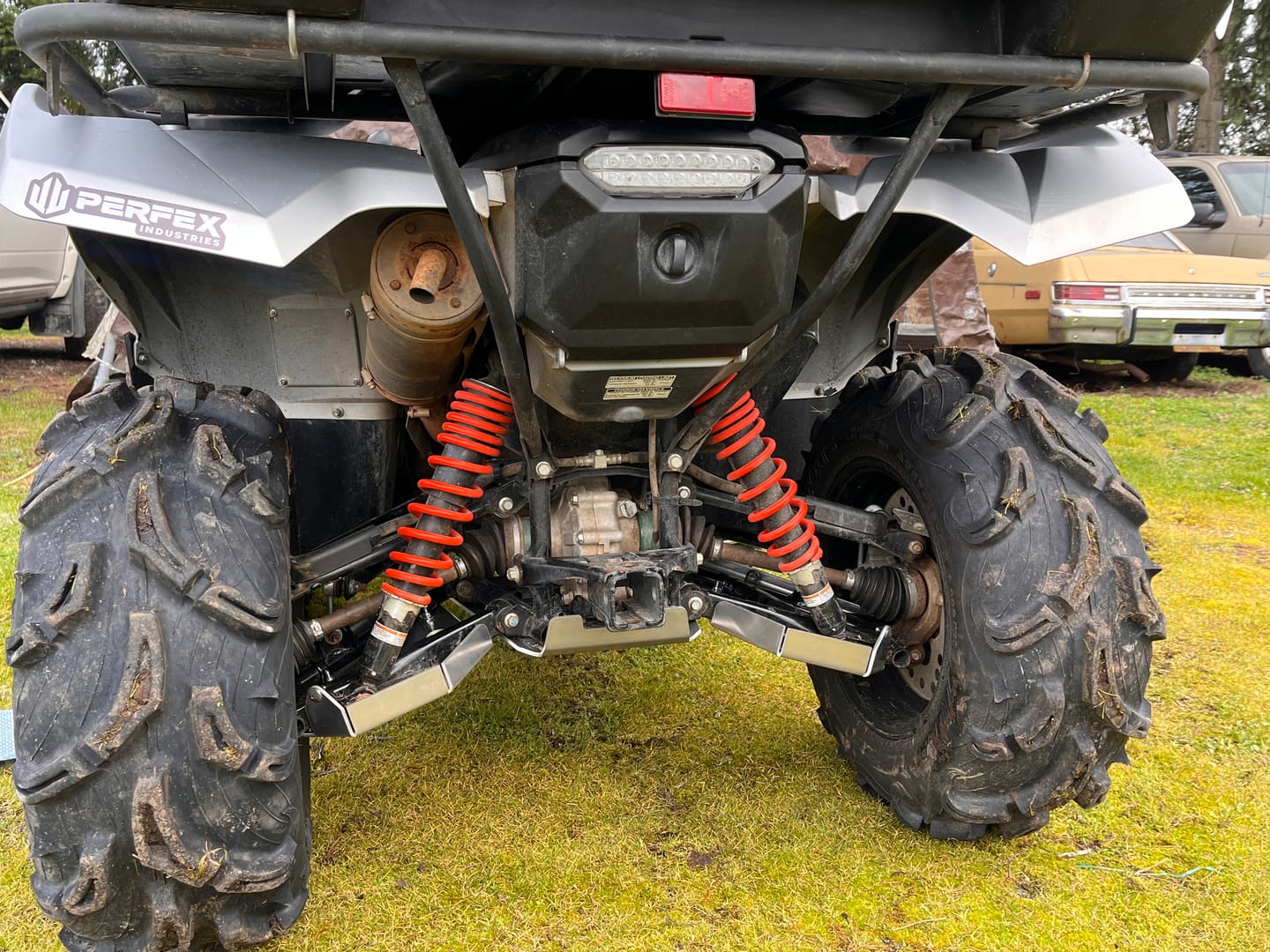 Customer photo review of Complete Aluminum Skid Plates for Yamaha Grizzly 550/700