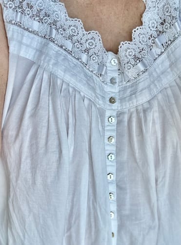 Customer photo review of Secret Garden Floral "Eileen" Cotton Woven Nightgown