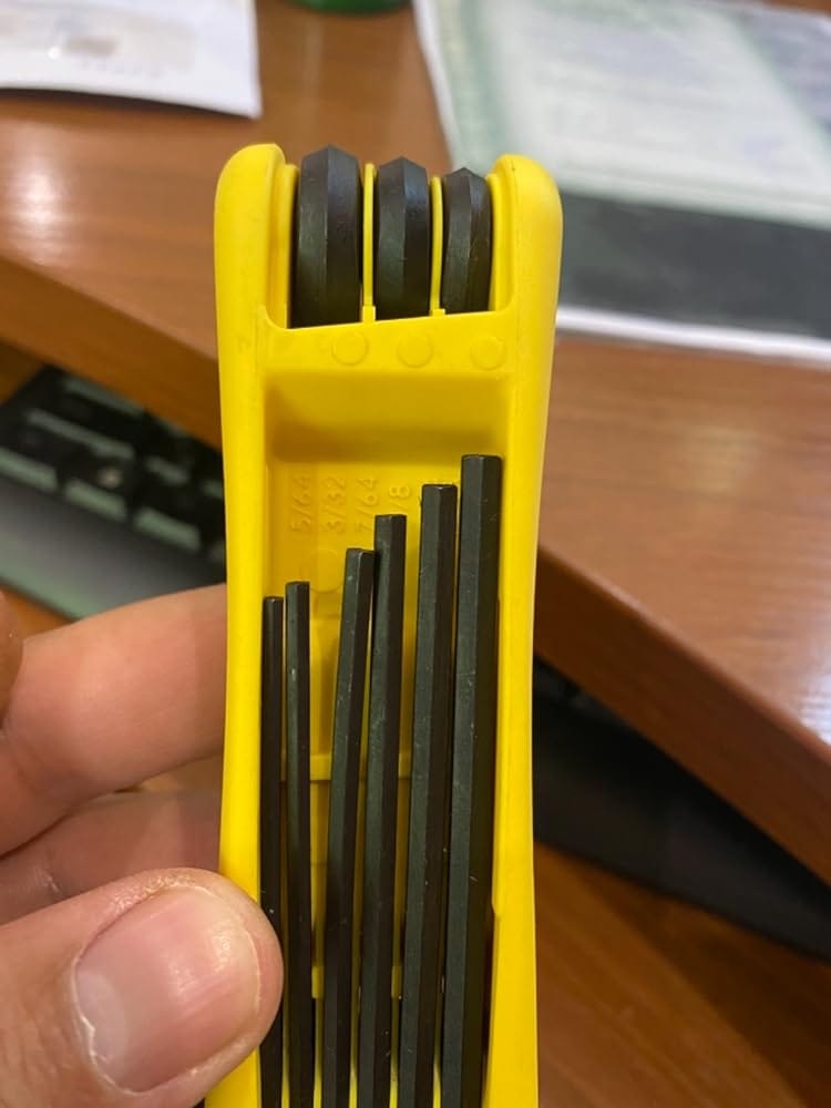 Customer photo review of Bondhus 12533 ProGuard Finish SAE, Metric and Torx GorillaGrip Fold-Up Hex Key, 24 Piece Set