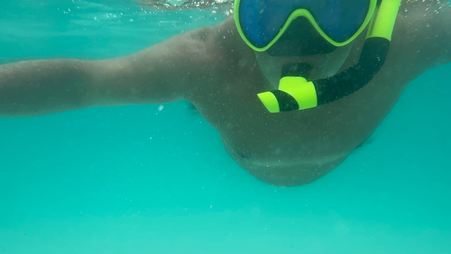 Customer photo review of Máscara de Mergulho Antiembaçamento Com Snorkel Atlantic