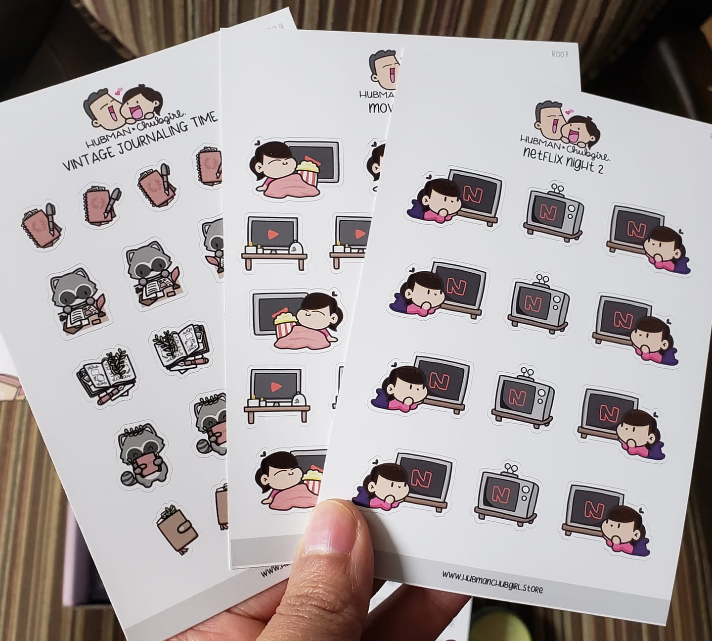 Customer photo review of Vintage Journaling Time Planner Stickers