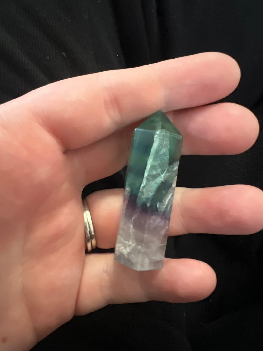 Customer photo review of Fluorite Crystal Point