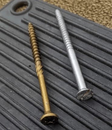 Customer photo review of GRK Screws 103137 #10x3-1/8 Star Drive Bugle Head Climatek Coated Steel R4 Multi-Purpose Screws, 70/Box