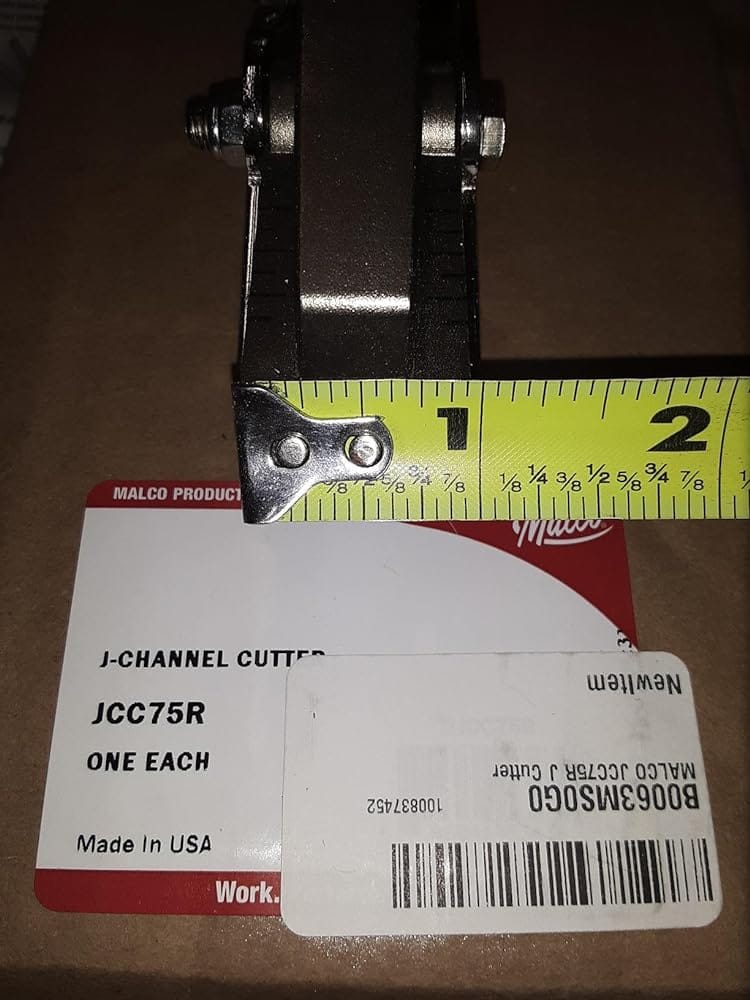 Customer photo review of Malco JCC75R REDLINE 3/4” J-Channel Cutter Notcher | .975 In. Knockout Width | 3/8 to 1-1/4 in. Notch Depth | Vinyl Siding Tool