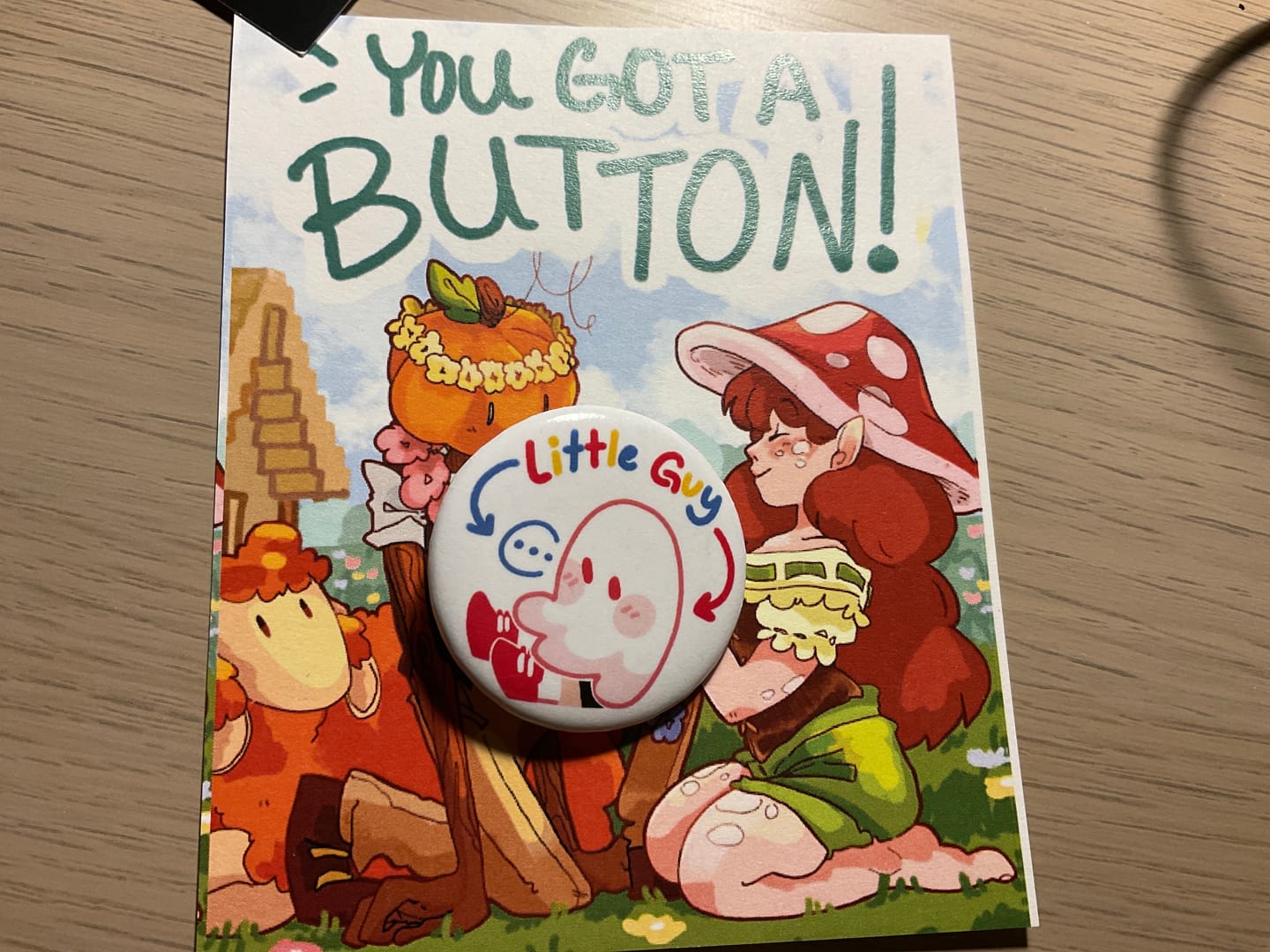 Customer photo review of Little Guy Buttons