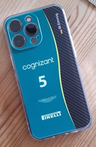 Kundenbewertung mit Foto zu Aston Martin F1 Livery - Individuelle Handyhülle