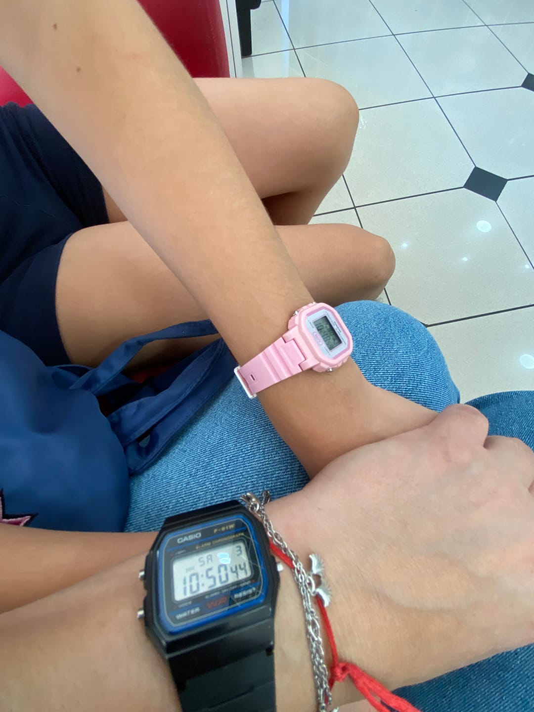 Customer photo review of Reloj Casio Vintage LA-20WH-4A1DF Rosado