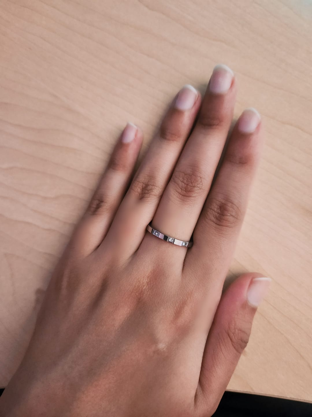 Customer photo review of DONNATELLA | Tarnish Free | Thin Encrusted Designer-Inspired | Gold/Silver/Rose Gold Ring (1 piece)