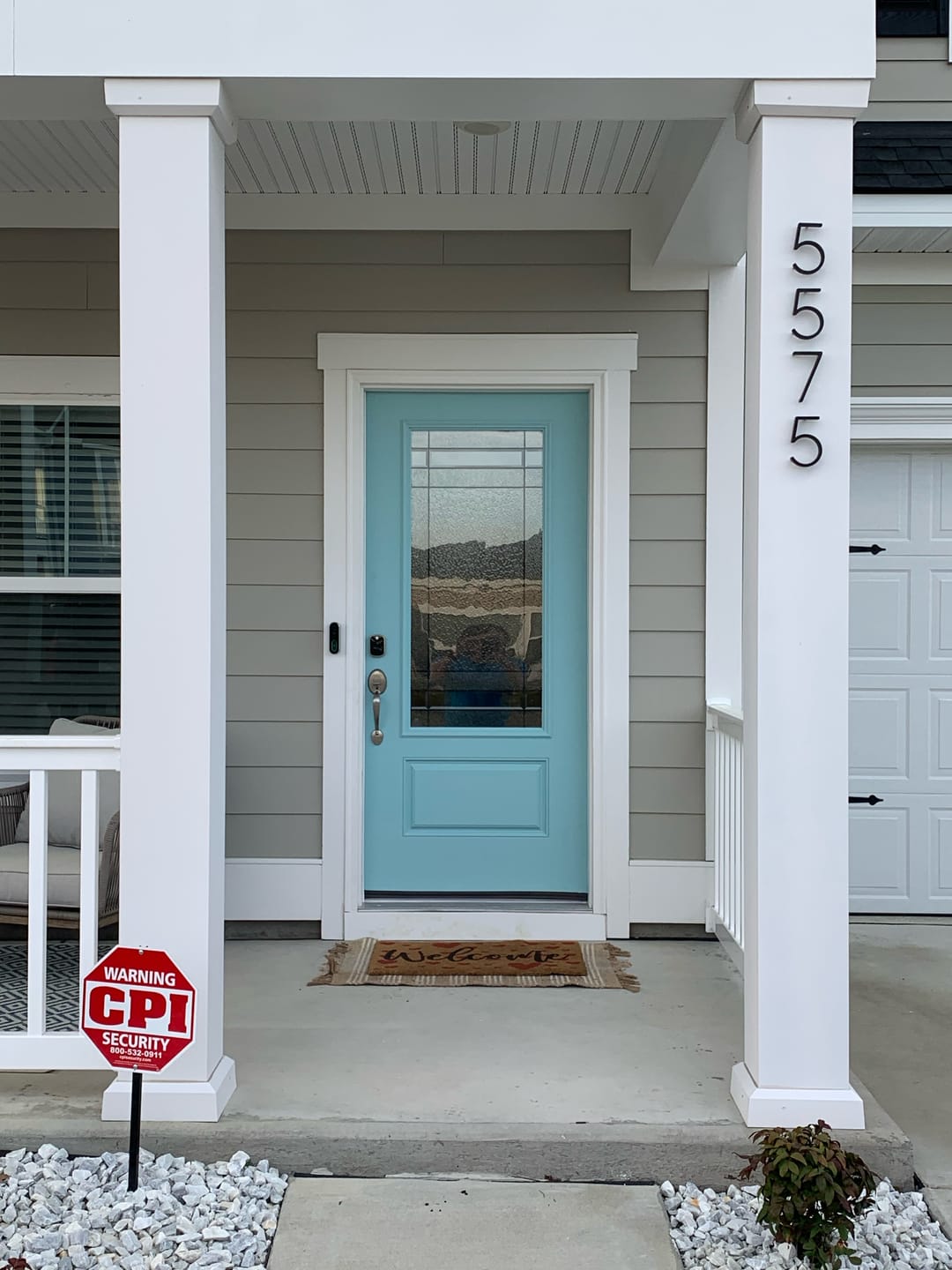 Customer photo review of Mahogany Grain Fiberglass Entry Door Slab (2 Panel 3/4) - SLAB ONLY