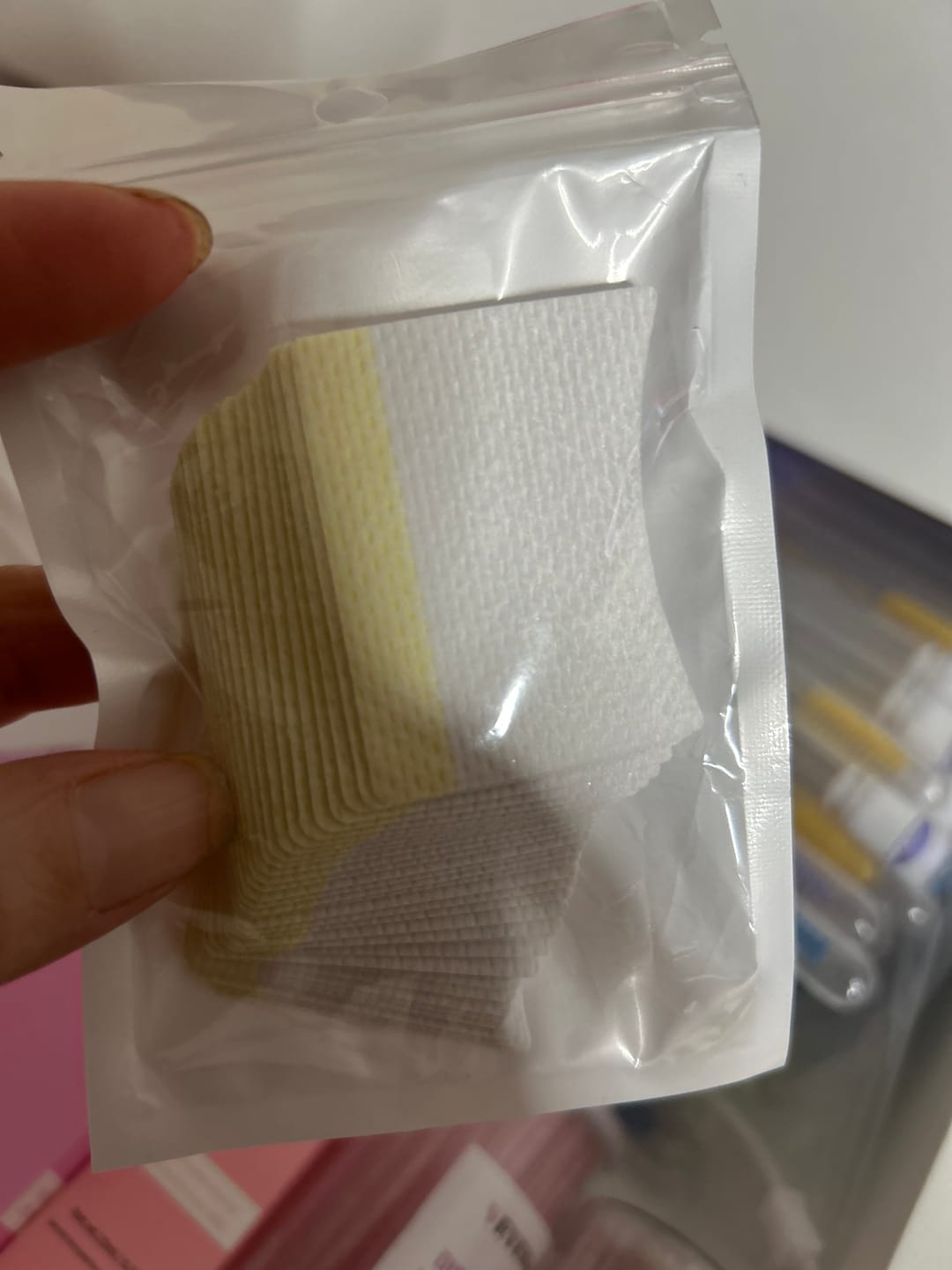 Customer photo review of Lash Removal Wipe