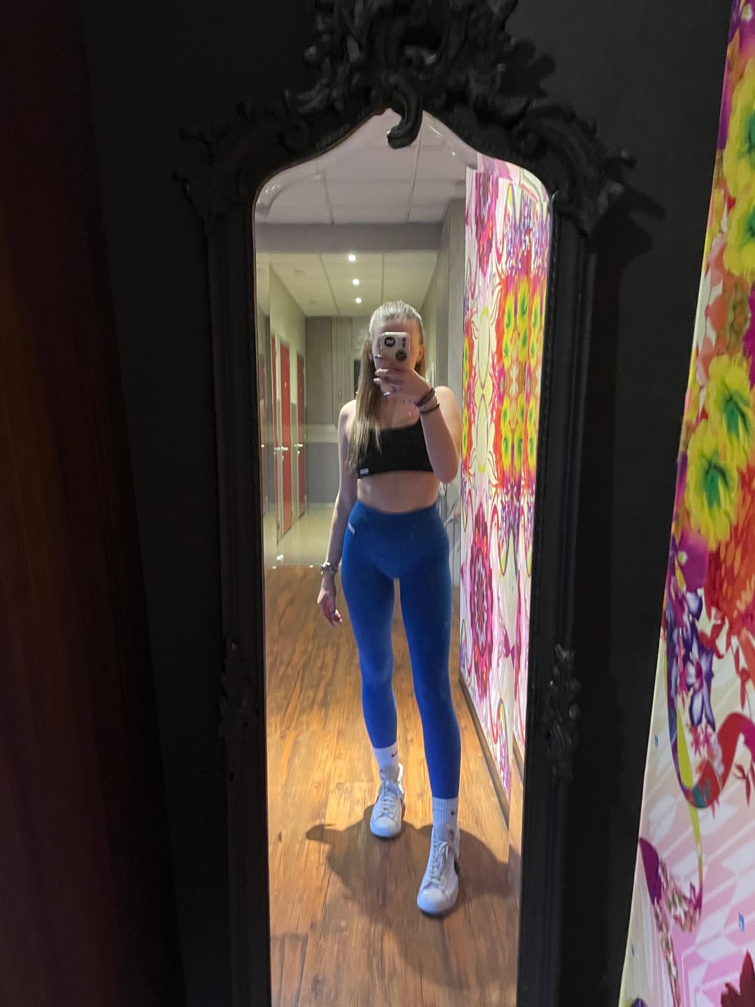 Customer photo review of Leggings Push up Gym Fashion Blu Accidia