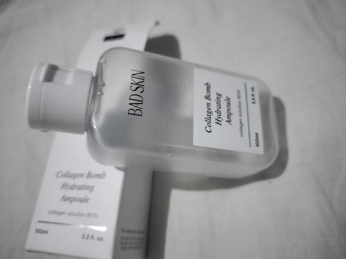 Customer photo review of Bad Skin™ Korean Collagen Bomb Hydrating Ampoule