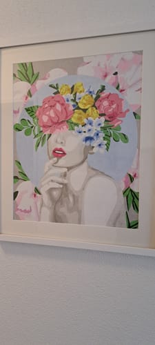 Customer photo review of Malen nach Zahlen - Blumen Floral Art
