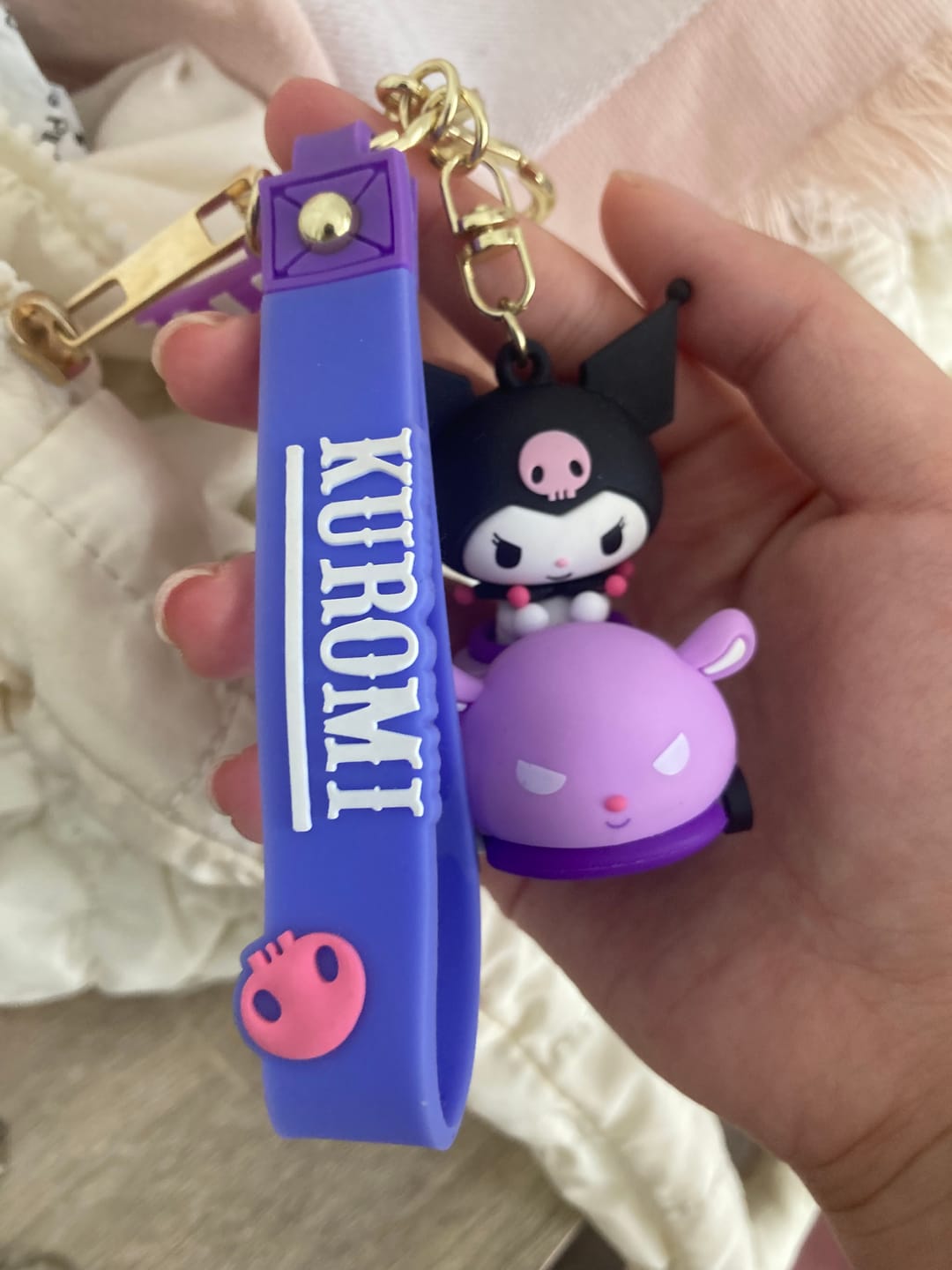 Customer photo review of Sanrio Friends Car Keychain with Wrist Lanyard