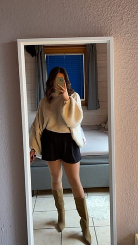 Customer photo review of Meli Strick Pullover - Beige