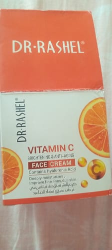 Customer photo review of Dr.Rashel Vitamin C Brightening & Anti Aging Face Cream Powered By Hyaluronic Acid