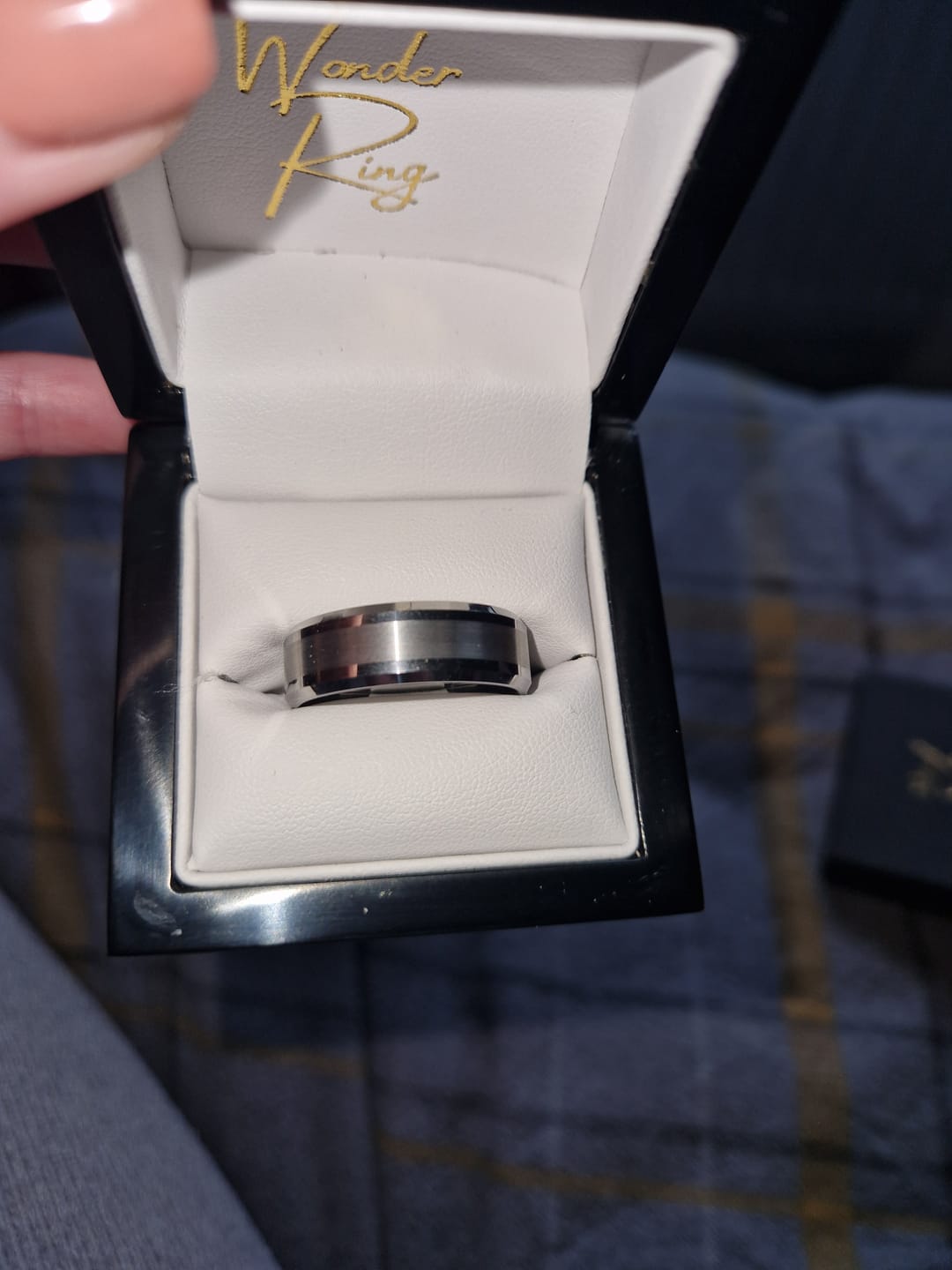 Customer photo review of Brushed 8mm Wonder Ring