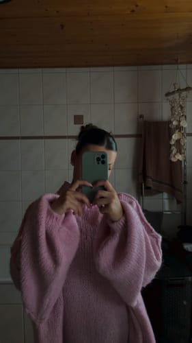 Customer photo review of Meli Strick Pullover - Rosa