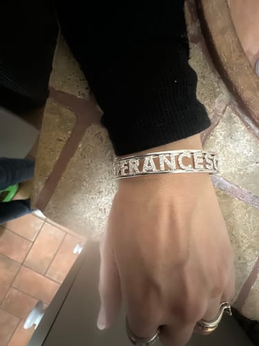 Customer photo review of Bracciale Nome Manetta