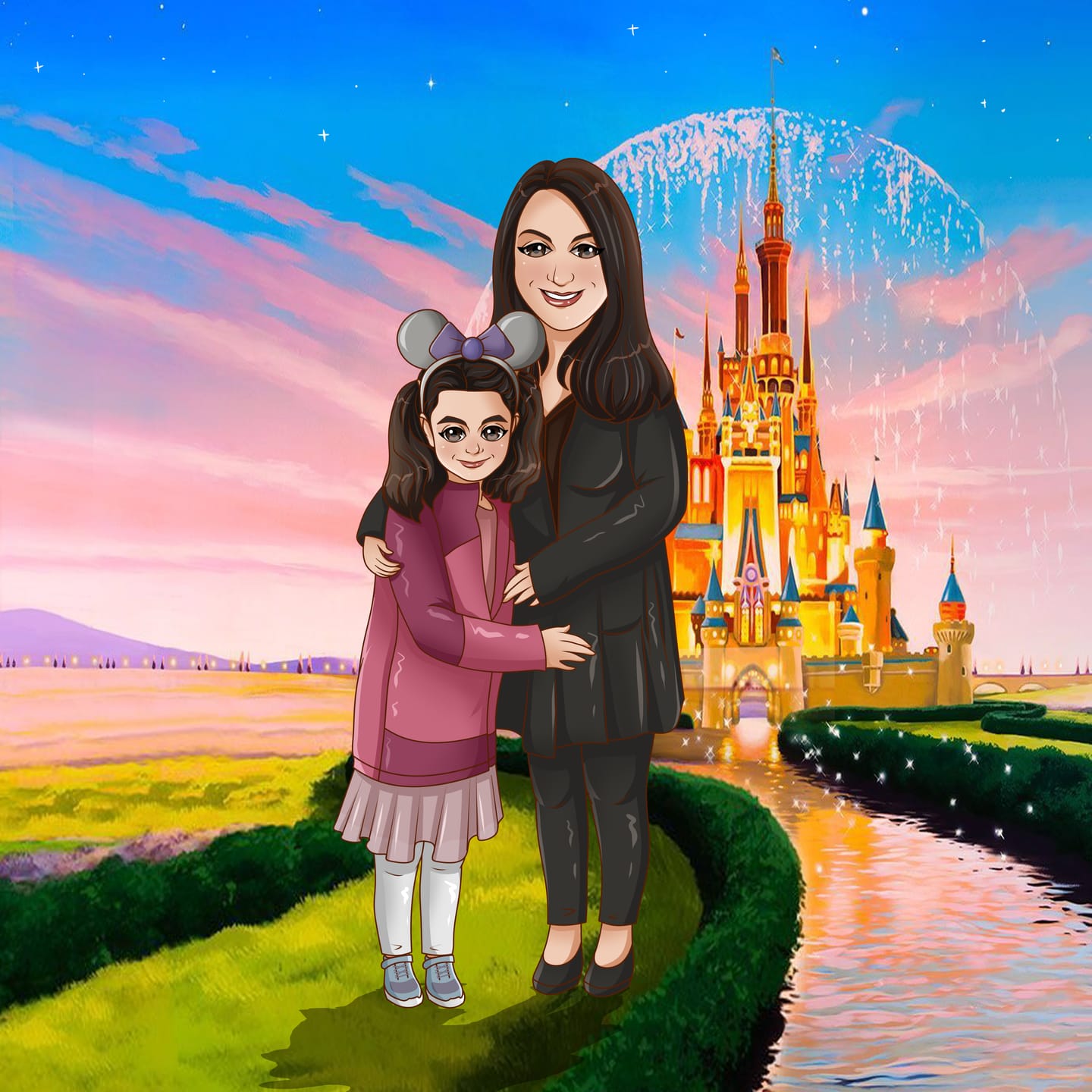 Customer photo review of Disnefied Custom Portrait