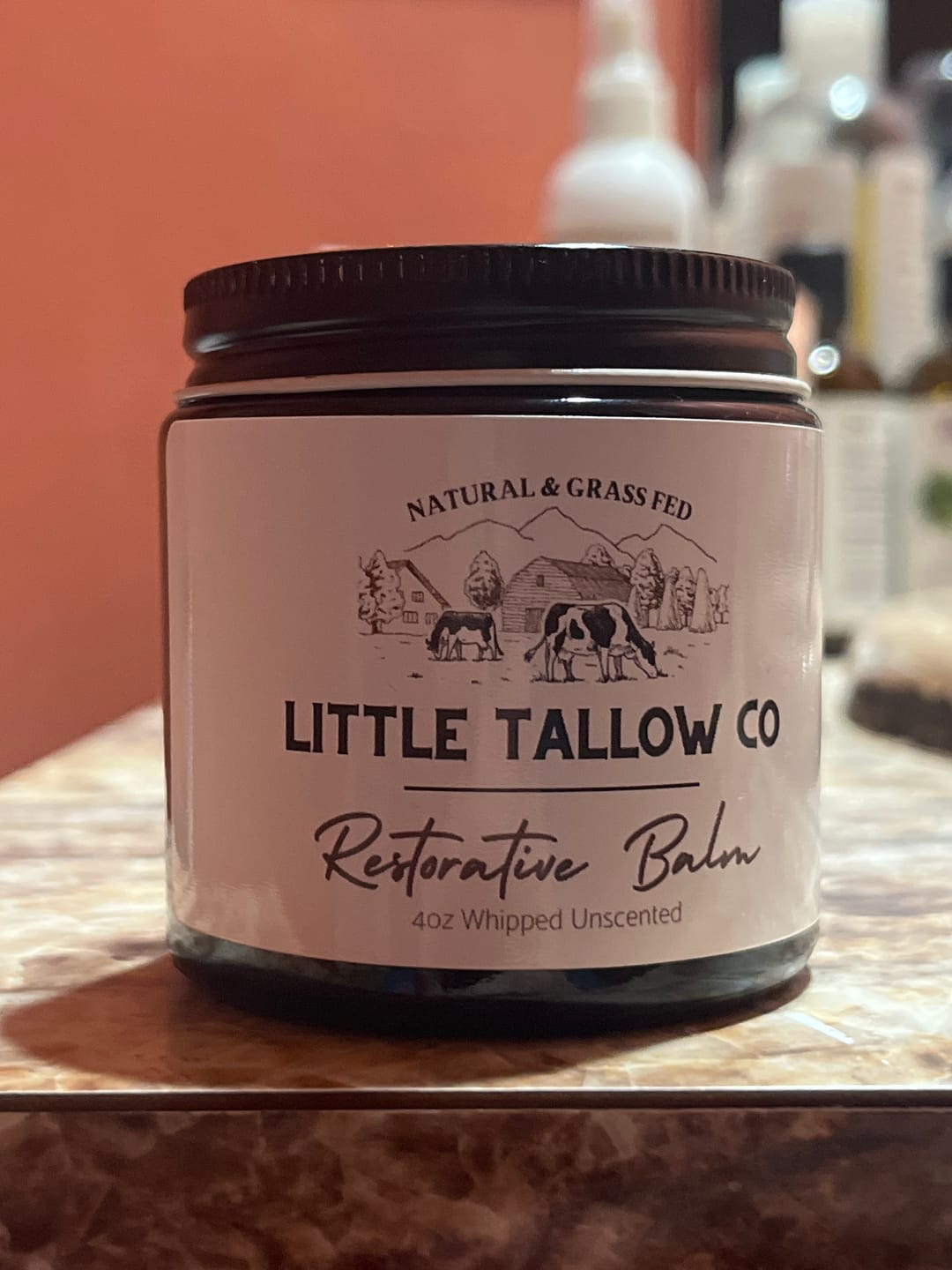 Customer photo review of Restorative Whipped Tallow Balm - 4oz Glass Jar