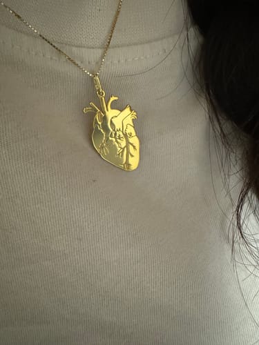 Customer photo review of Collana Cuore Anatomico