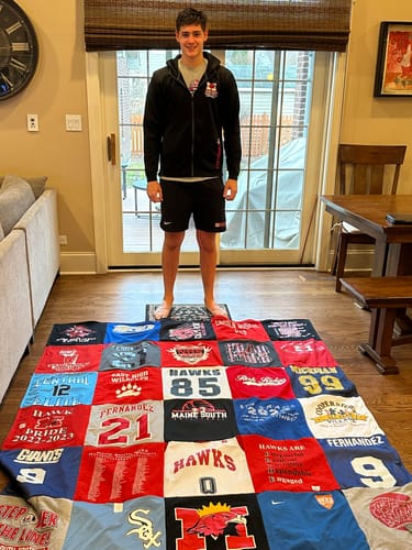 Customer photo review of Classic T-Shirt Blanket