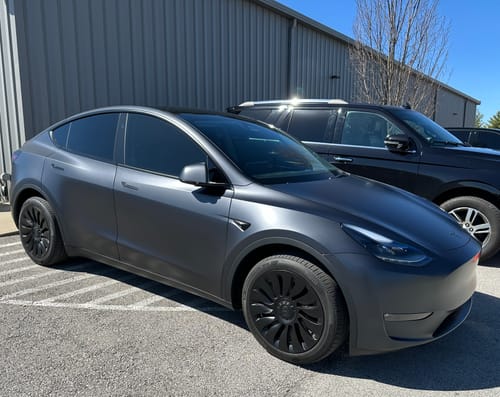 Customer photo review of TESPLUS 19'' Hurricane Style Wheel Cover for Model Y