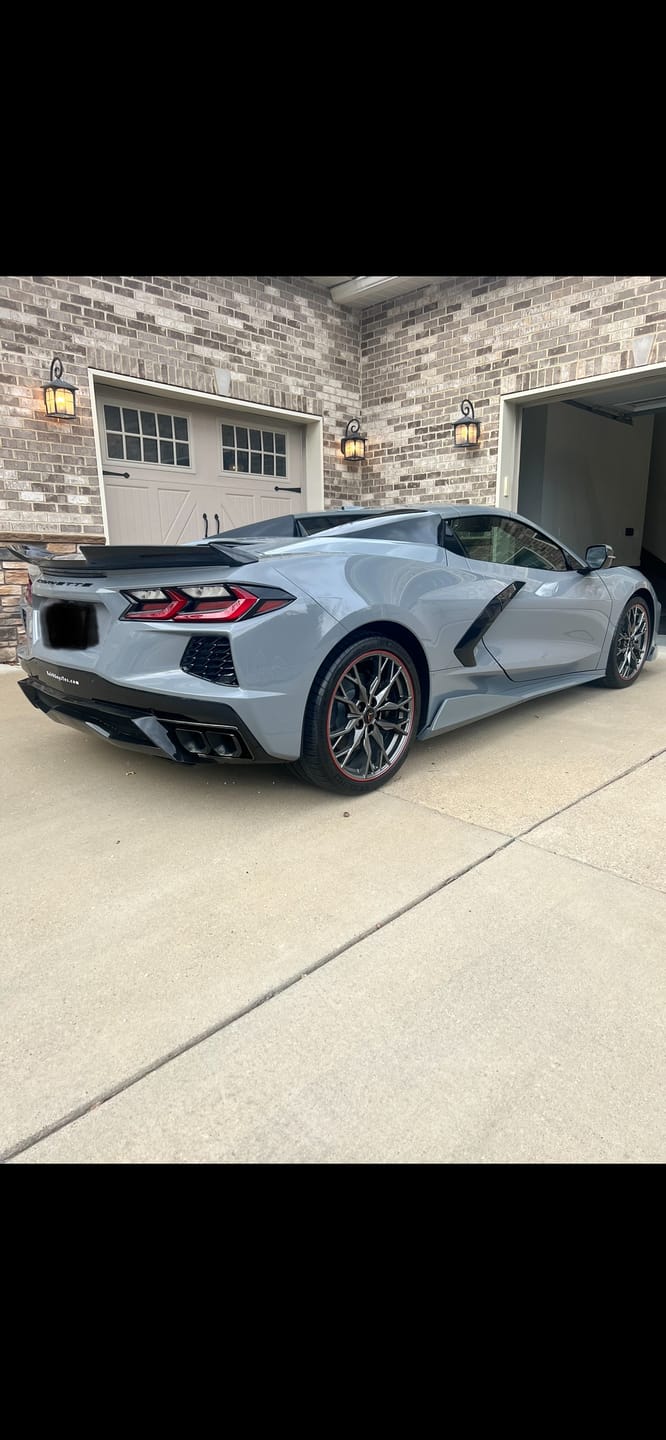Customer photo review of Chevrolet Corvette C8 Z06 Visible Rear Ducktail Spoiler