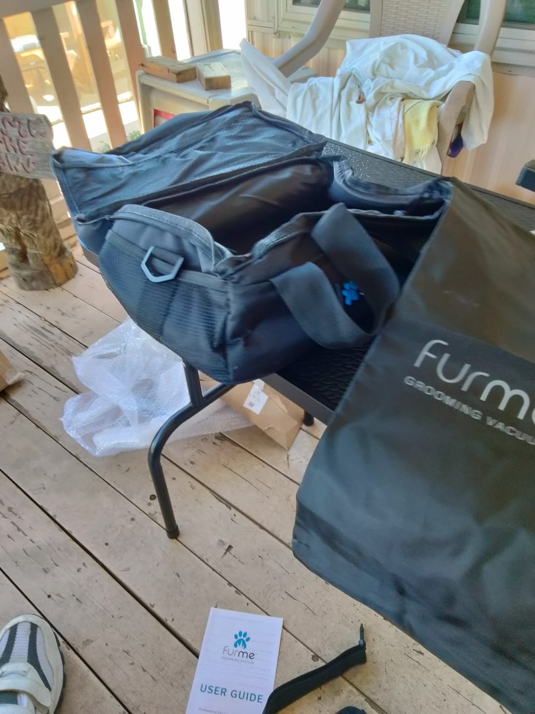 Customer photo review of Carrying Case for furMe Grooming Vacuum