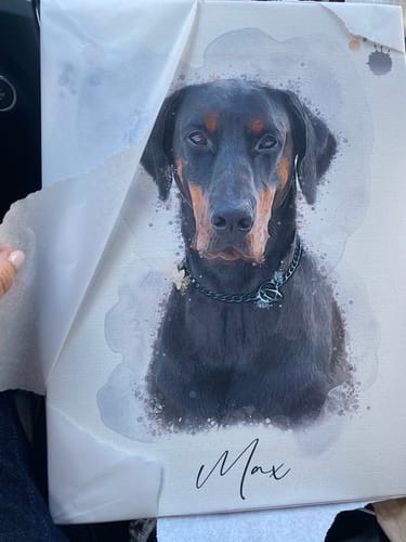 Customer photo review of Πορτραίτο Κατοικίδιου - Νερομπογιά