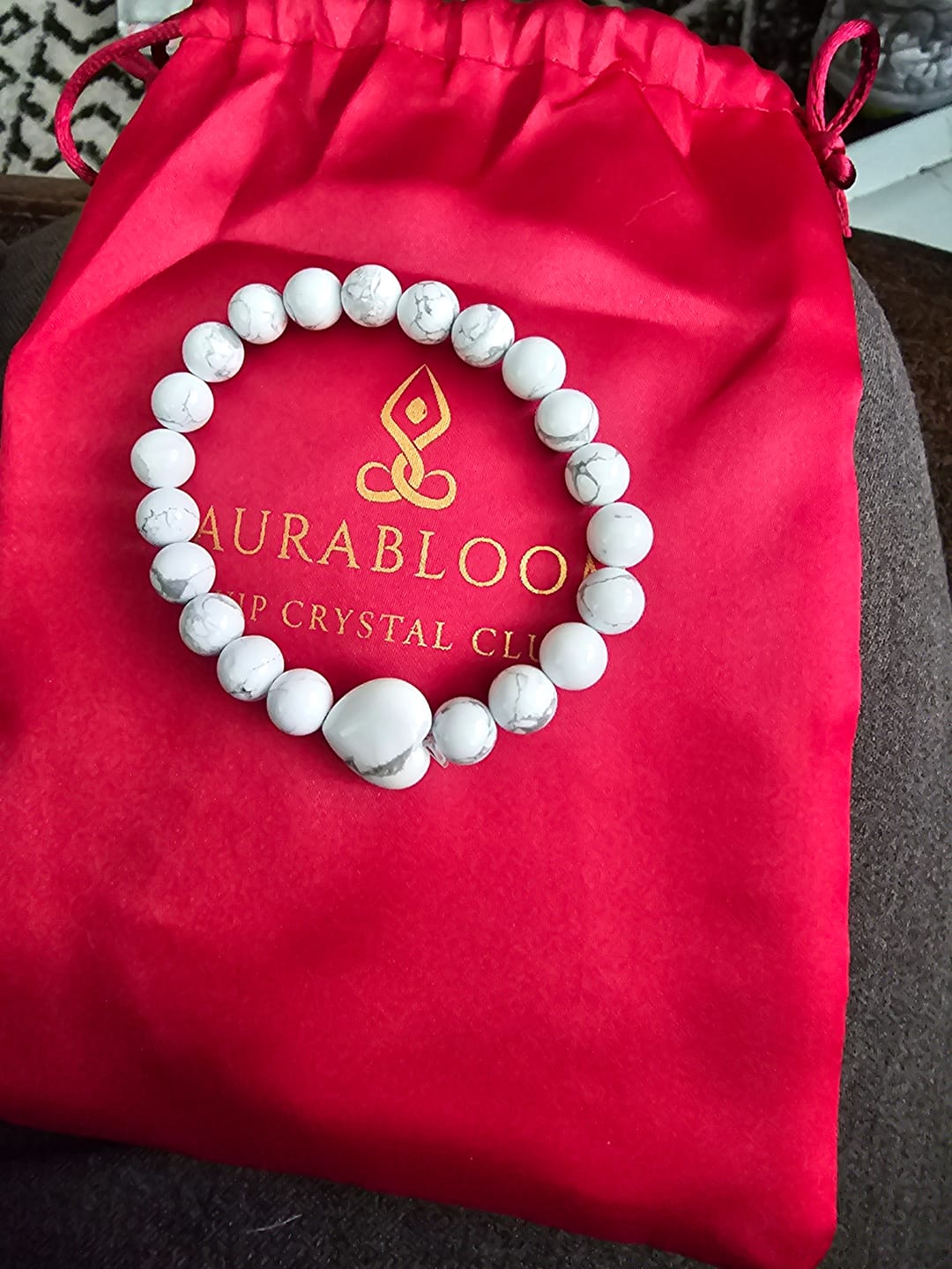 Customer photo review of White Howlite Bracelet