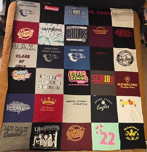 T-shirt quilt featuring eagles by Sarah from NY