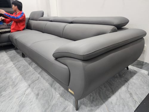 Customer photo review of PERRY - Sofa văng da 3 chỗ tựa gật gù