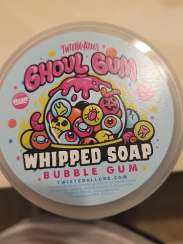 Customer photo review of Ghoul Gum Whipped Soap