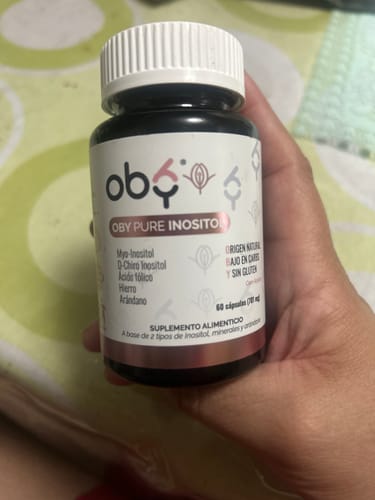 Customer photo review of OBY Pure Inositol | Myo Inositol y D-Chiro Inositol, Ácido Fólico, Hierro y Extracto Arándano