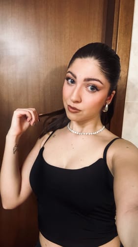 Customer photo review of Orecchini Virgola