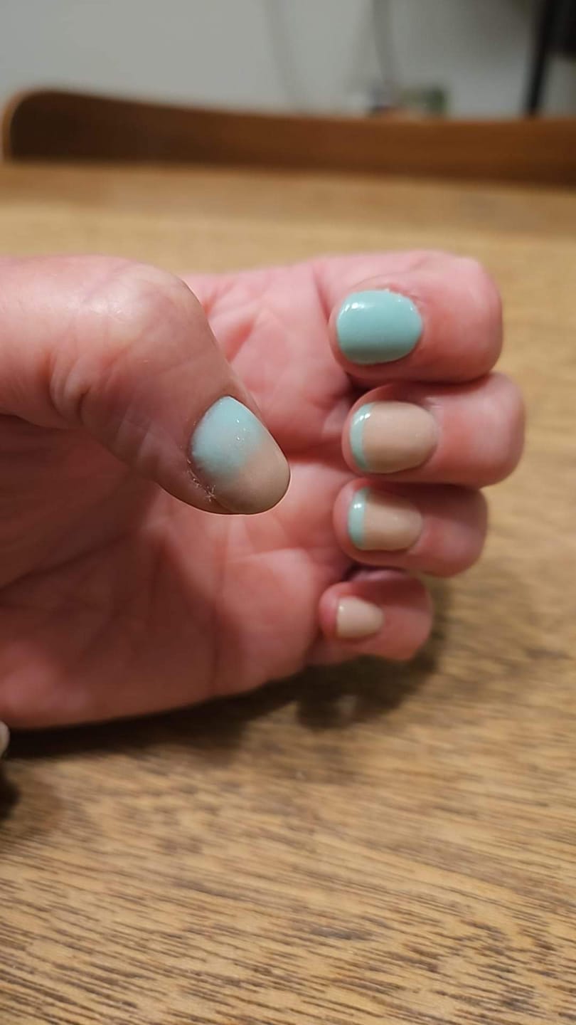 Customer photo review of Bamboo Bliss Dipping Powder