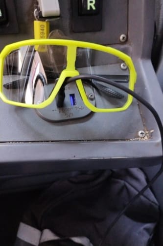 Customer photo review of Ultimate Versatility: TR-90 Photochromic Sports Sunglasses (31g)