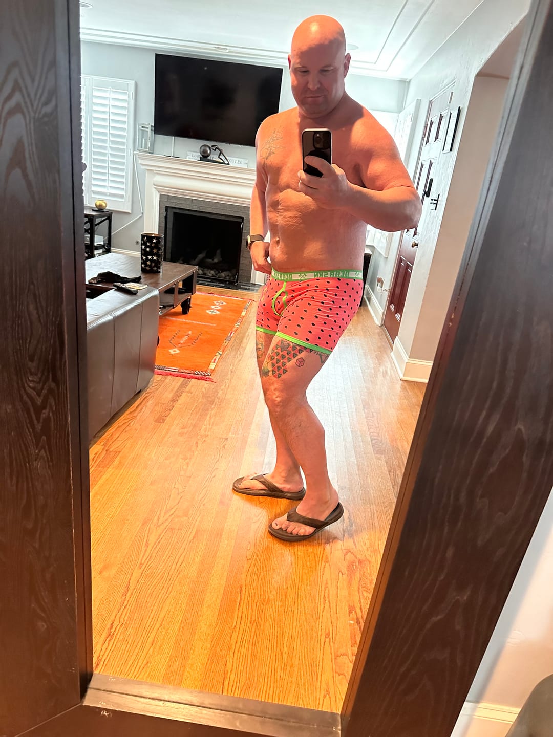 Customer photo review of Bamboo Boxer Brief - Watermelon