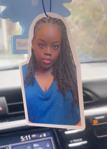 Customer photo review of Custom Car Air Freshener