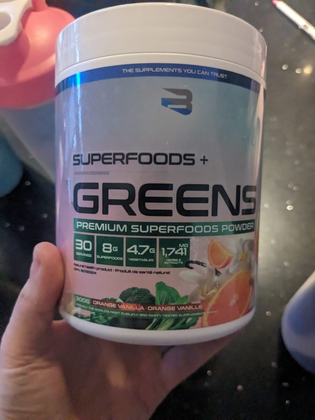 Customer photo review of Believe Supplements - Superfoods + Greens - 300g