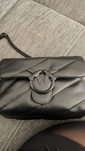 Customer photo review of Mini Love Bag Puff Maxi Quilt Borse A Tracolla Nero