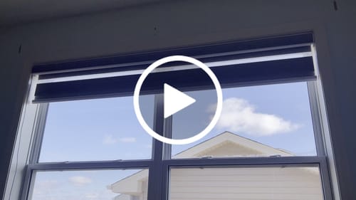 Customer video review of SmartWings Motorized Zebra Shades 85% Blackout 95mm Ingrid