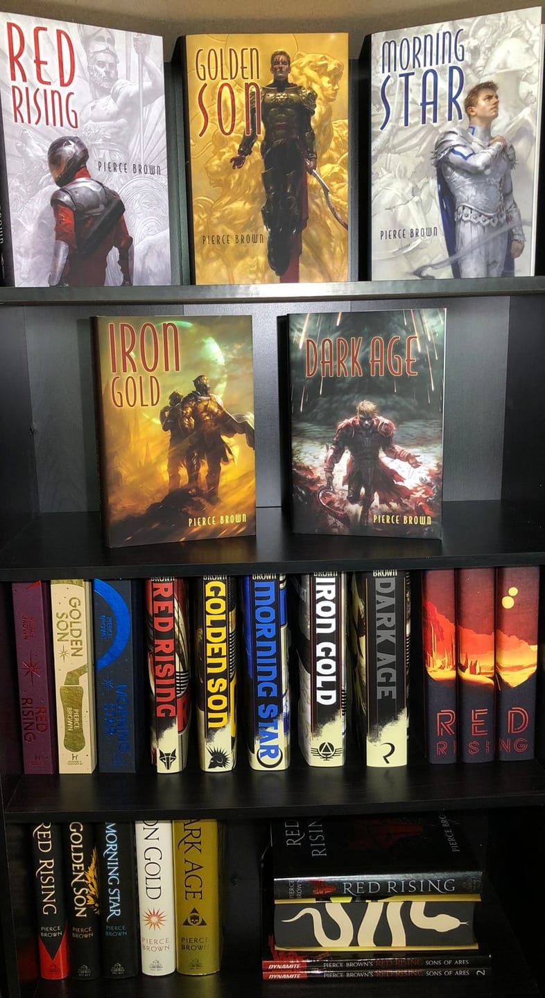 Customer photo review of Red Rising Dust Jackets